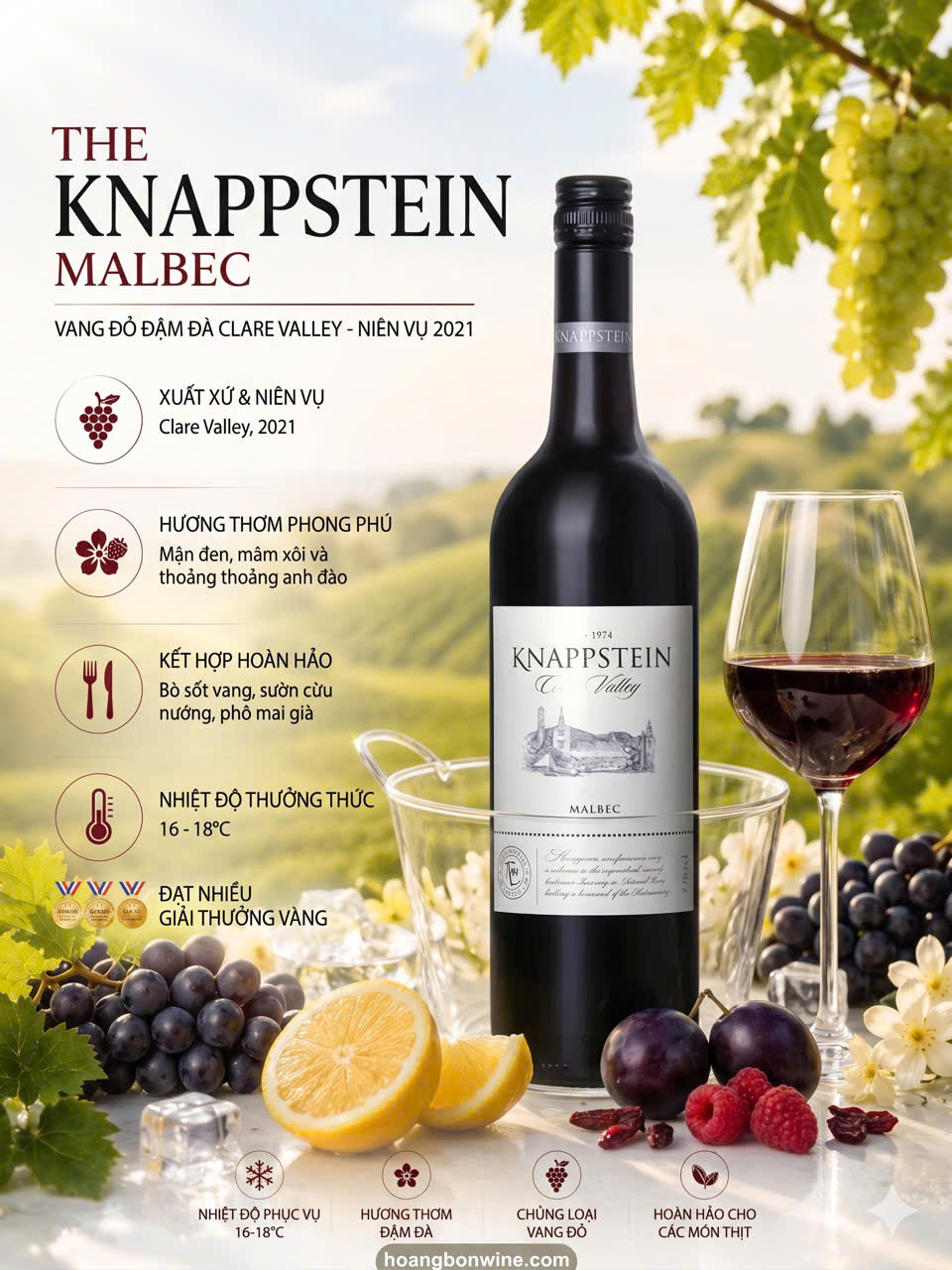 Rượu vang Malbec Úc có gì cuốn hút người mê vang?